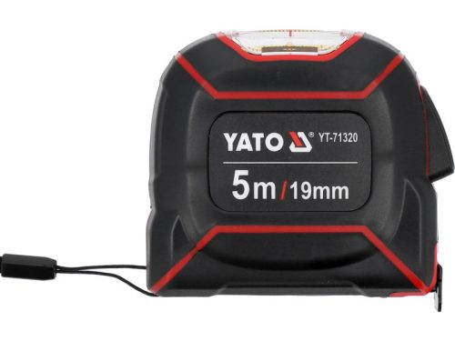 YATO Mérőszalag felső nyílással 5 m x 19 mm gumírozott