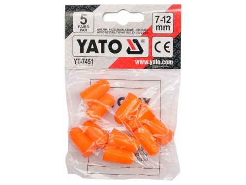 YATO Füldugó 7-12 mm (5 pár)