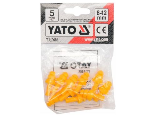 YATO Füldugó vágott 8-12 mm (5 pár)