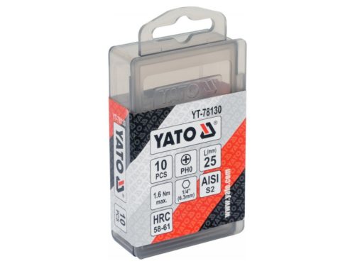 YATO Bithegy PH0 x 25 mm (10 db)