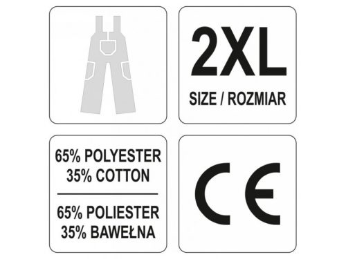 YATO Munkavédelmi kertésznadrág XXL-es méret 7 zsebes Dan