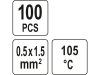 YATO Átlátszó zsugorcső 40 mm/0,5-1,5 mm2 (100 db)