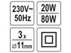 YATO Ragasztópisztoly 11 mm/20 W