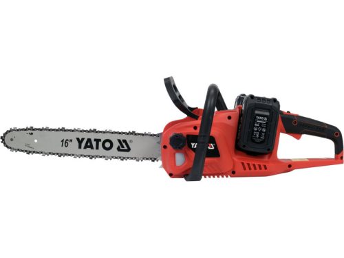 YATO Akkus láncfűrész 16" 2 x 18 V (2 x 4,0 Ah akku + töltő)