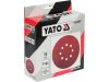 YATO Tépőzáras fíbertárcsa 150 mm / P180 8 lyukas (50 db)