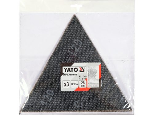 YATO Tépőzáras delta csiszolóháló 280 mm / P120 (3 db)