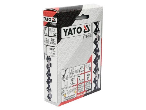 YATO Láncfűrész lánc 14" 3/8" 1,3 mm 52 szem